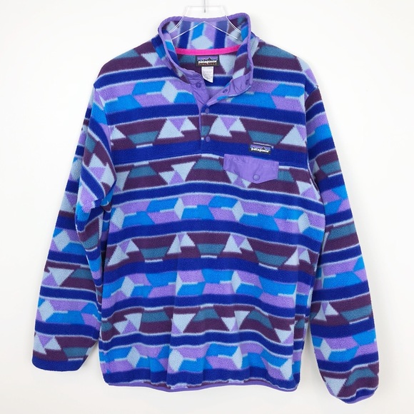 tribal print patagonia pullover
